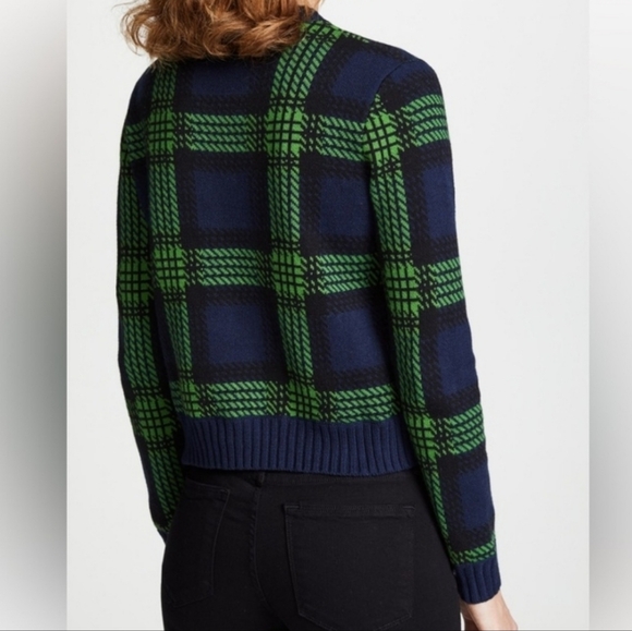 Bop Basics Plaid Crew Neck Wool Blend Sweater - Picture 7 of 15